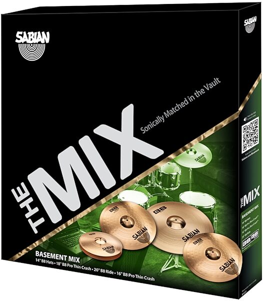 Sabian B8 and B8 Pro Basement Mix Cymbal Package, Main