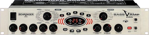 Behringer BASS V-AMP Pro Rackmount Bass Amplifier Modeler, Main
