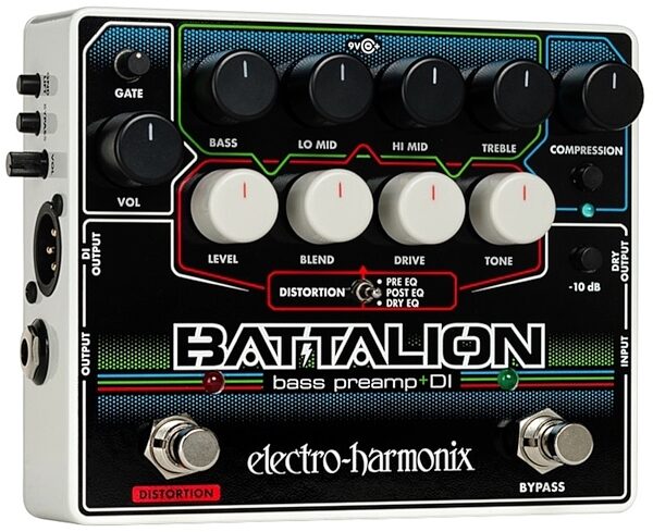 Electro-Harmonix Battalion Bass Preamp and Direct Box, New, Main