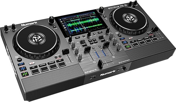 Numark Mixstream Pro Go Battery-Powered DJ Controller, New, Action Position Back
