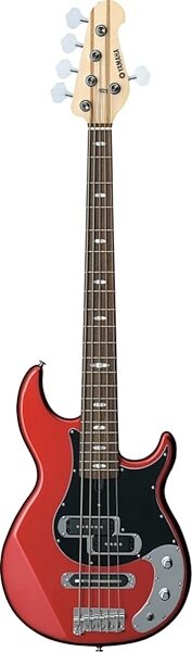 Yamaha BB425X Electric Bass, 5-String, Red Metallic