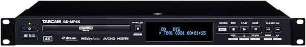 TASCAM BD-MP4K Professional-Grade 4K UHD Blu-Ray Player, New, Action Position Back
