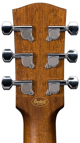 Bedell BDMCE-18-M Discovery Orchestra Acoustic-Electric Guitar, Headstock Back