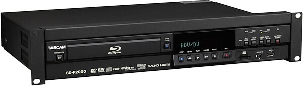 TASCAM BD-R2000 HD, Blu-ray, and DVD Recorder, Left