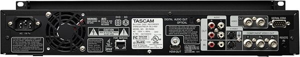 TASCAM BD-R2000 HD, Blu-ray, and DVD Recorder, Rear