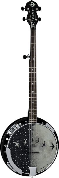 Luna Moonbird Acoustic-Electric Banjo, 5-String, Main with head Front