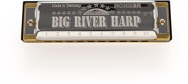 Hohner Big River Harp Harmonica, Key of A Major, Action Position Back