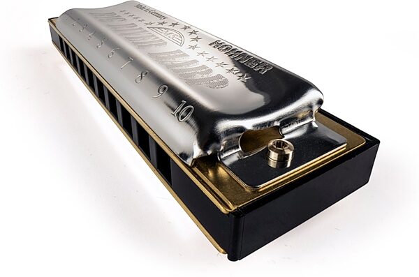 Hohner Big River Harp Harmonica, Key of A Major, Action Position Back