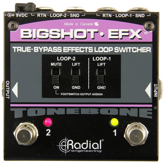 Radial Big Shot EFX Effects Loop Selector Pedal, New, Main