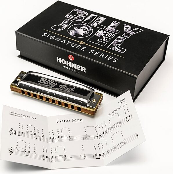 Hohner M535016 Billy Joel Signature Harmonica, Action Position Back