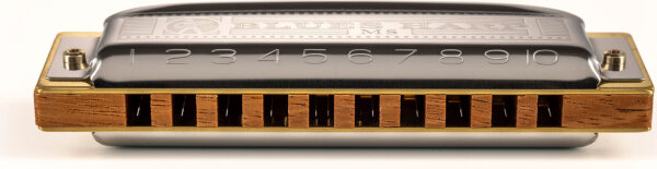 Hohner Blues Harp Harmonica, Key of A Major, view