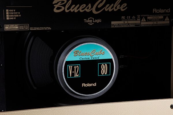 Roland Blues Cube Hot Guitar Combo Amplifier, Vintage, Vintage Closeup