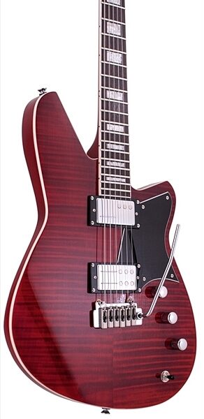 Reverend Bayonet RAHC Electric Guitar, Wine Red Angle