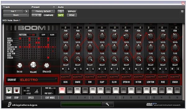 M-Audio Pro Tools M-Powered Recording Software, Boom