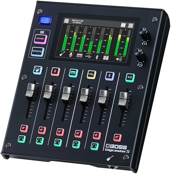 Boss Gigcaster 5 Digital Mixer with USB Interface, Warehouse Resealed, Action Position Back
