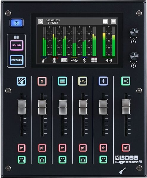 Boss Gigcaster 5 Digital Mixer with USB Interface, Warehouse Resealed, Action Position Back