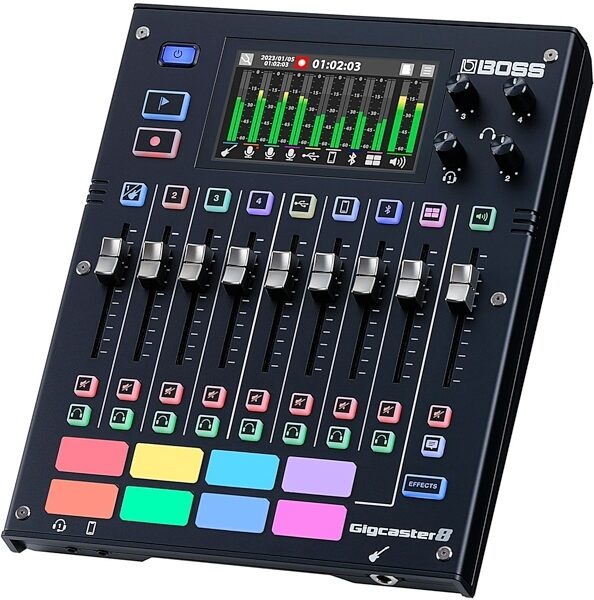 Boss Gigcaster 8 Digital Mixer with USB Interface, New, Action Position Back