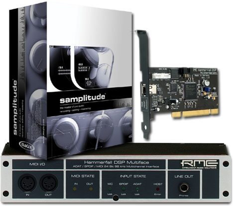 RME Multiface Hammerfall DSP 24/96K Interface, Samplitude Bundle