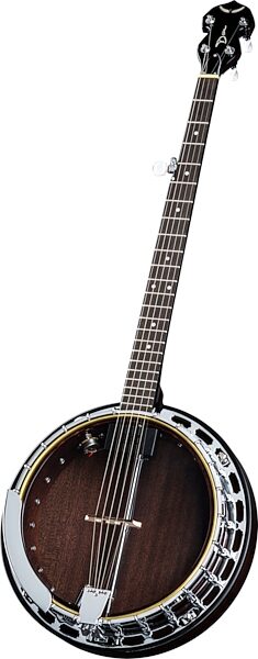 Dean Backwoods 2 Pro Acoustic-Electric Banjo, Angled Front