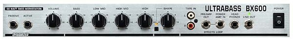 Behringer BX600 Ultrabass Bass Combo Amplifier (60 Watts), Panel
