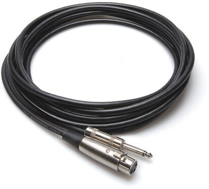 Hosa Microphone XLR Female to 1/4 Inch TS Microphone Cable, 10 foot, Main