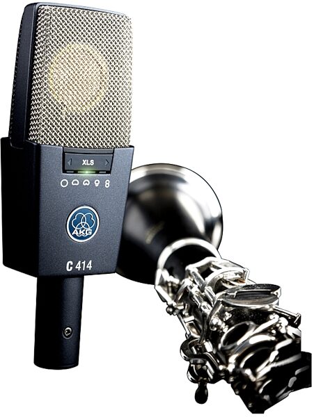 AKG C 414 XLS 9-Pattern Condenser Microphone, Single, Glamour View