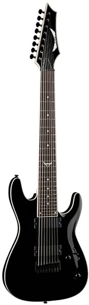 Dean Custom 850X Electric Guitar, 8-String, Classic Black