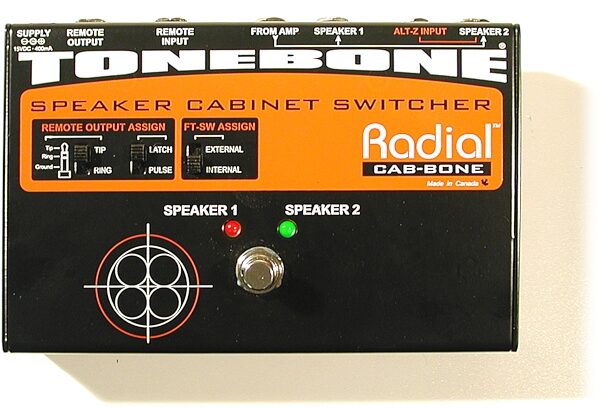 Radial Tonebone Cabbone Speaker Cabinet Switcher, Top