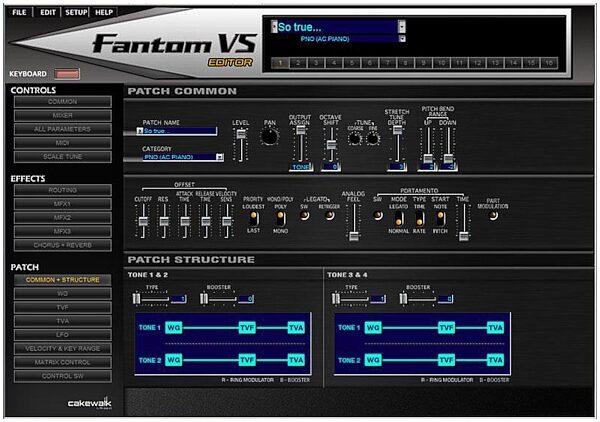 Cakewalk Sonar V-Studio 700 Recording System, Roland Fantom VS Synthesizer