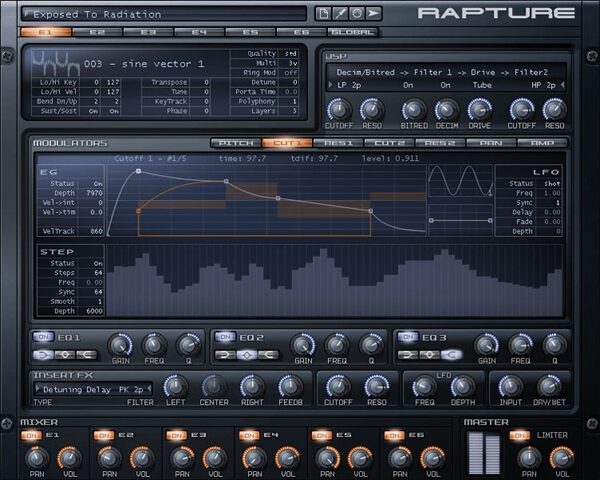 Cakewalk Pro Suite Recording Software Bundle, Rapture Screenshot