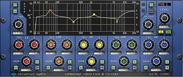 Mackie UAD1 PCI Card (Macintosh and Windows), Cambridge EQ