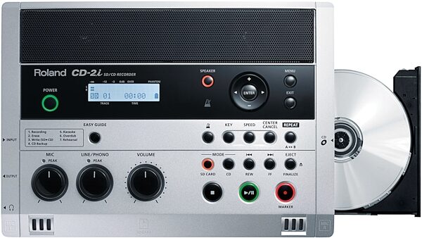 Roland CD-2i SD and CD Recorder, Open