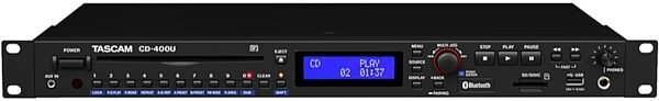 TASCAM CD-400U CD/SD/USB/Bluetooth Player and FM/AM Tuner, New, Main