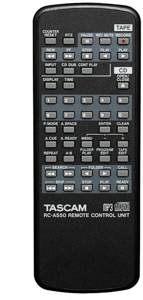 TASCAM CD-A550mkII CD Player/Cassette Recorder, Remote