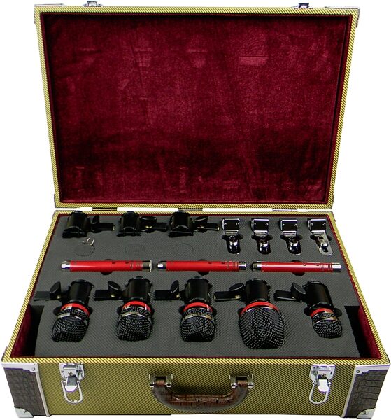 Avantone CDMK-8 Drum Microphone Package with Case, New, Action Position Back