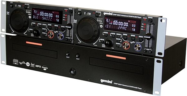 Gemini CDMP2600 Professional Dual DJ CD/MP3 Player, Left Side