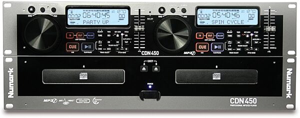 Numark CDN450 Rackmount Dual CD/MP3 Player, Front