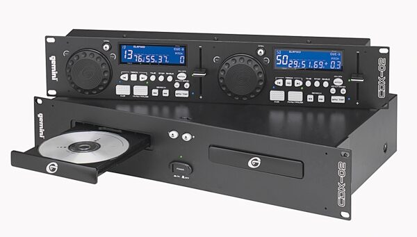 Gemini CDX02 Dual CD Player with Loop and Auto Cue, Angle