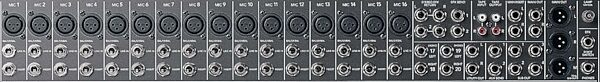 Mackie CFX20 Compact Mixer with Effects (20x4x1), Input Output Section