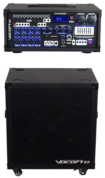 VocoPro CHAMPION-REC Portable PA System with Digital Recorder, Separation