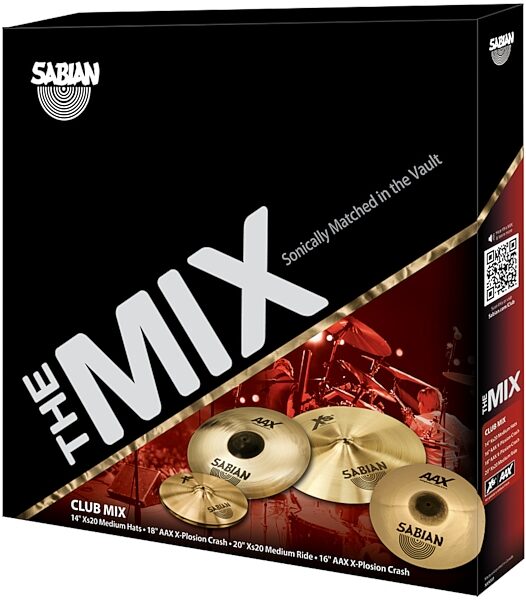 Sabian XS20 and AAX Club Mix Cymbal Package, Package