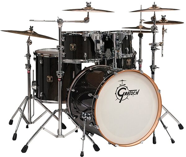 Gretsch CMT-E825 Catalina Maple 5-Piece Drum Shell Kit, Transparent Ebony