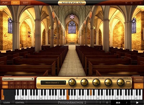 IK Multimedia Miroslav Philharmonik 2 Software, Church