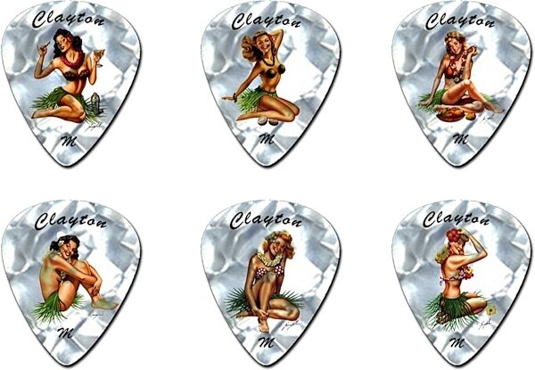 Clayton Hula Hottie Guitar Picks (12-Pack), Main
