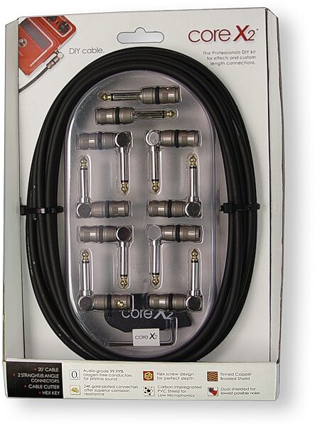 Core Equipment Core X2 Pedalboard Cable Connector Kit, Package