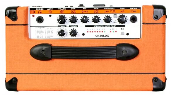 Orange Crush PiX CR20LDX Guitar Combo Amplifier (20 Watts, 1x8"), Top