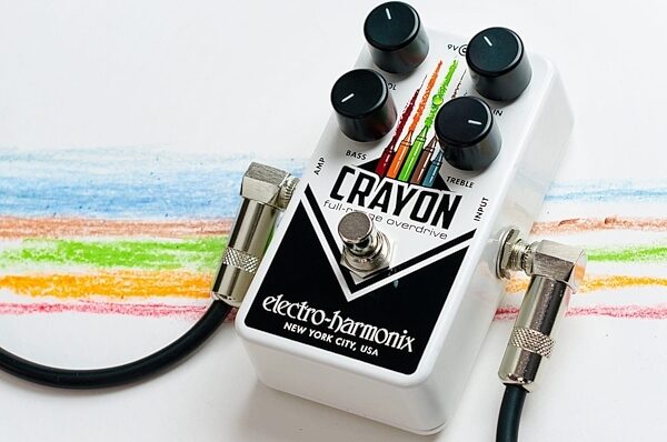 Electro-Harmonix Crayon Full-Range Overdrive Pedal, 69, In Use