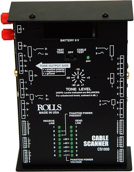 Rolls CS1000 Cable Scanner and Speaker Tester, Front