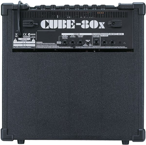 Roland Cube 80X Guitar Combo Amplifier (80 Watts, 1x12 in.), Rear