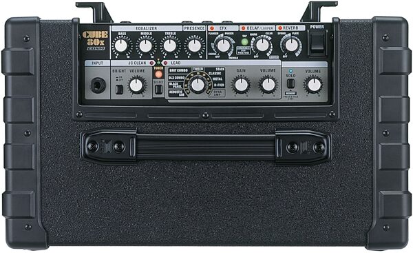 Roland Cube 80X Guitar Combo Amplifier (80 Watts, 1x12 in.), Top